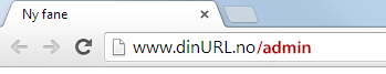 adresslinje i nettleser